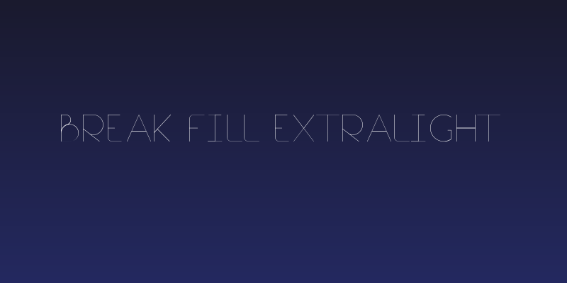 Break Fill ExtraLight Social Header