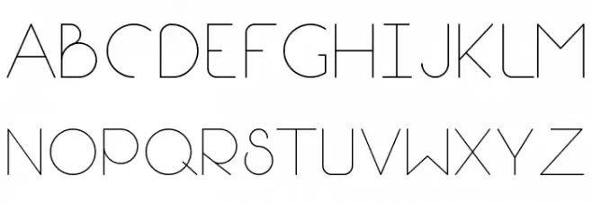 Break Fill Light フォント 大文字