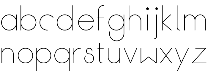 Break Fill Light Font LOWERCASE