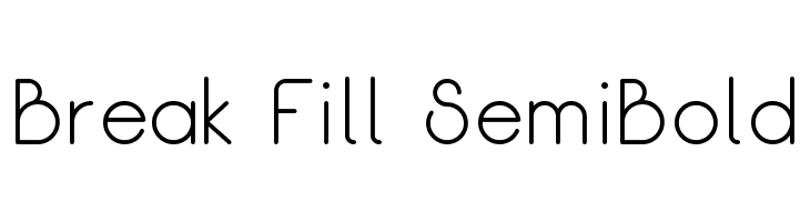 Break Fill SemiBold لخطوط تنزيل