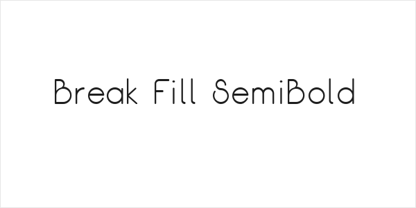 Break Fill SemiBold Logo