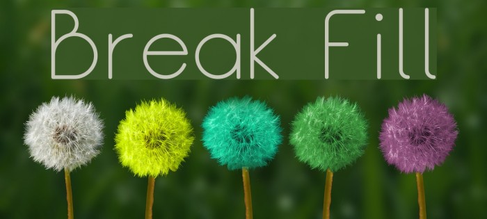 Break Fill لخطوط تنزيل examples