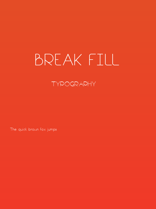 Break Fill Poster