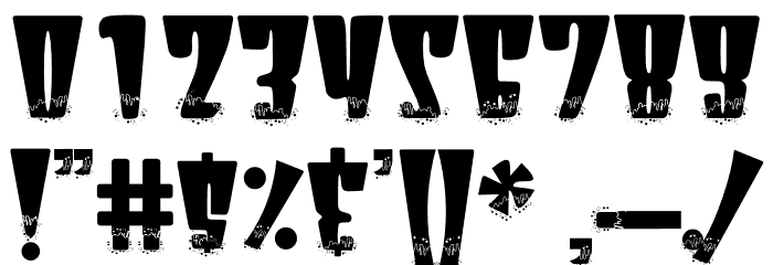 Break Flames Font OTHER CHARS