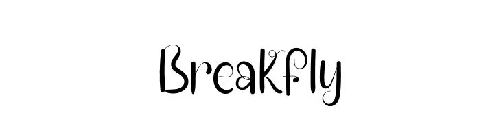Break Fly  नि: शुल्क फ़ॉन्ट्स डाउनलोड