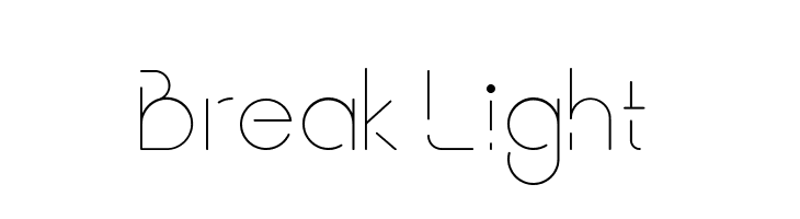 Break Light  Fuentes Gratis Descargar