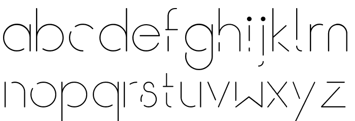 Break Light Font LOWERCASE