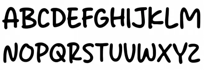 Break Mind Font LOWERCASE