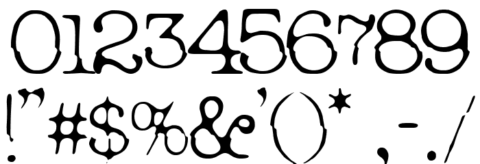 Break Office Font OTHER CHARS