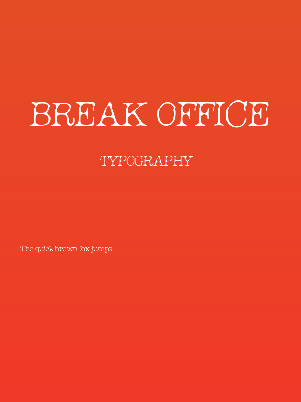 Break Office Poster