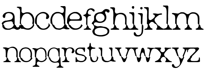 Break Office Font LOWERCASE