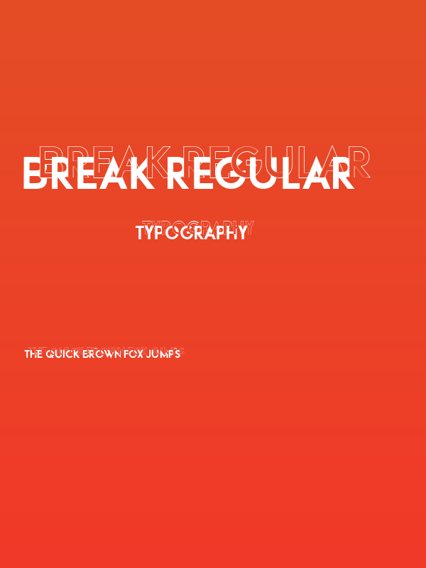 Break Regular Poster