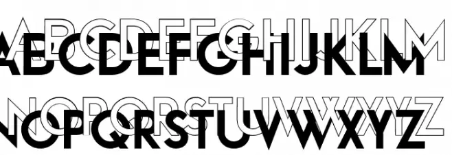 Break Regular Font LOWERCASE