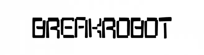 Break Robot Schriftart