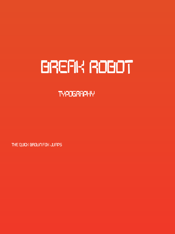 Break Robot Poster