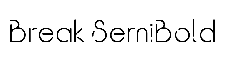 Break SemiBold  नि: शुल्क फ़ॉन्ट्स डाउनलोड