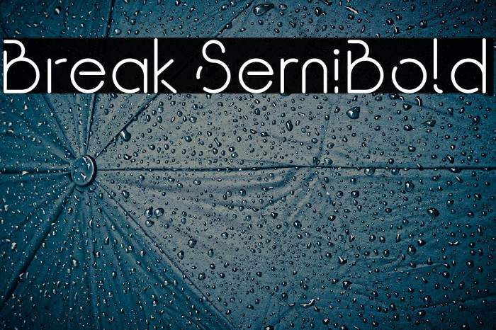 Break SemiBold Example 1