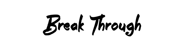 Break Through  Frei Schriftart Herunterladen