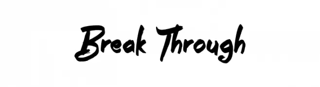 Break Through Schriftart
