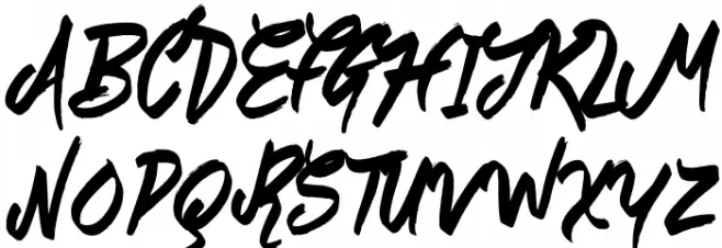 Break Through Schriftart Gro&szlig;