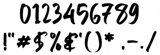 Break Types Font OTHER CHARS