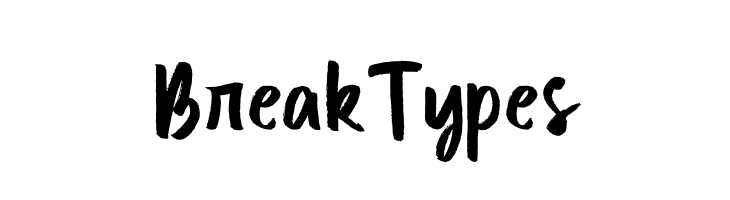 Break Types  Free Fonts Download