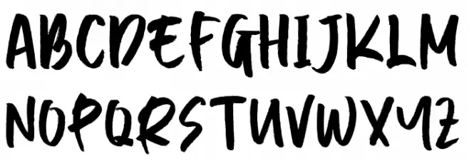 Break Types Schriftart Groß