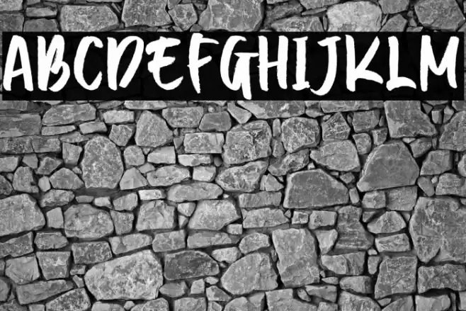 Break Types Font examples