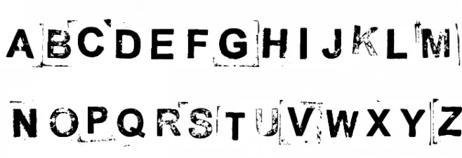 Break on through Schriftart Groß
