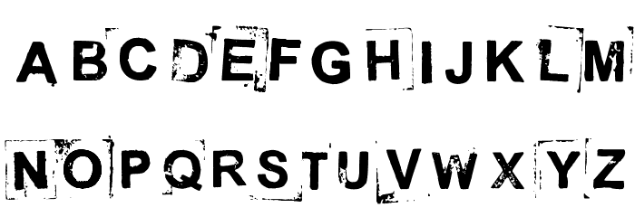 Break on through Font LOWERCASE