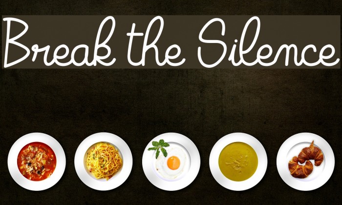 Break the Silence Font examples