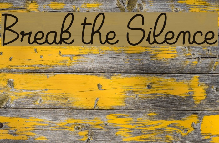 Break the Silence Font examples