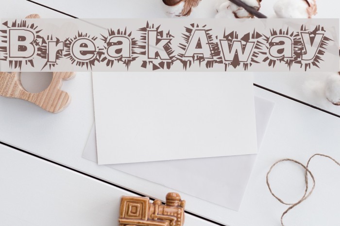 BreakAway Font examples