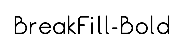 BreakFill-Bold Font