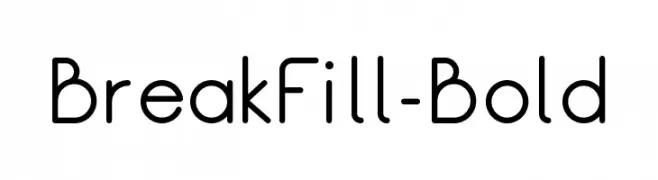 BreakFill-Bold  Fuentes Gratis Descargar