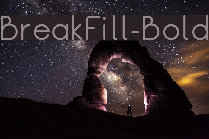 BreakFill-Bold Font examples