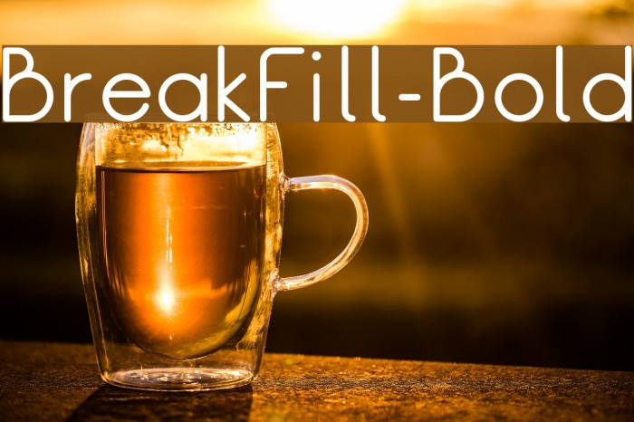 BreakFill-Bold Font examples