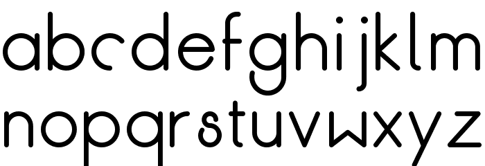 BreakFill-Bold Font LOWERCASE