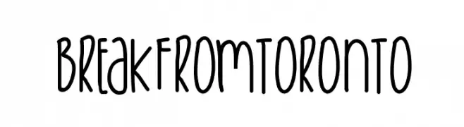 BreakFromToronto  Fuentes Gratis Descargar