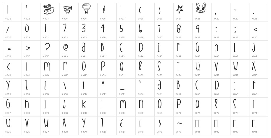 BreakFromToronto Character Map
