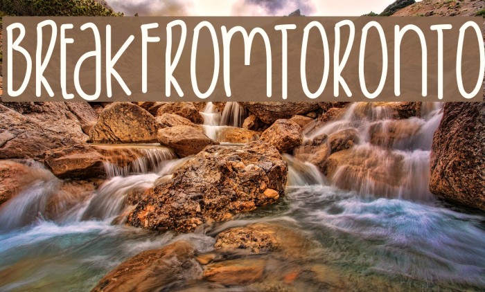 BreakFromToronto Font examples