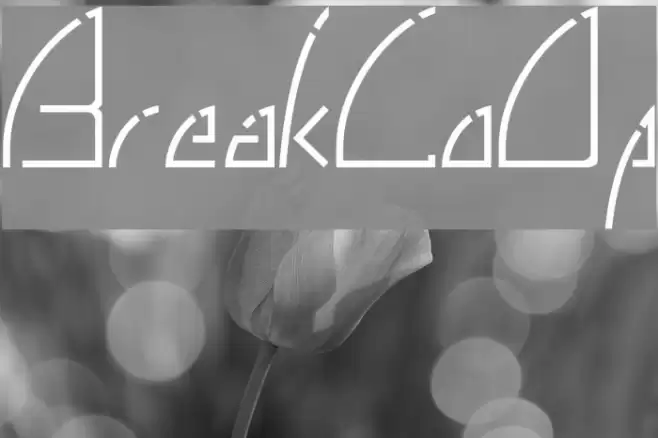 BreakLoOp Font examples