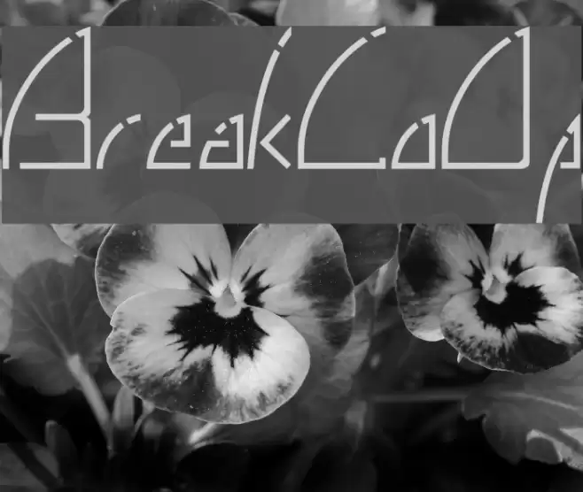 BreakLoOp Font examples