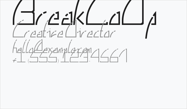 BreakLoOp Business Card