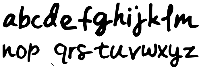 BreakMeLikeAPromise Font LOWERCASE