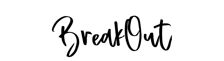 BreakOut  font caratteri gratis