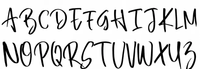 BreakOut フォント 大文字