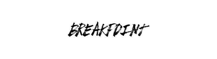BreakPoint  Скачать бесплатные шрифты