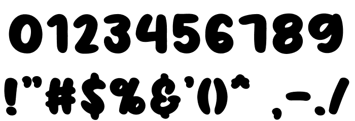 BreakSnooze Font OTHER CHARS