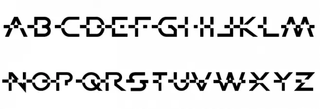 BreakTheCode Font Litere mari